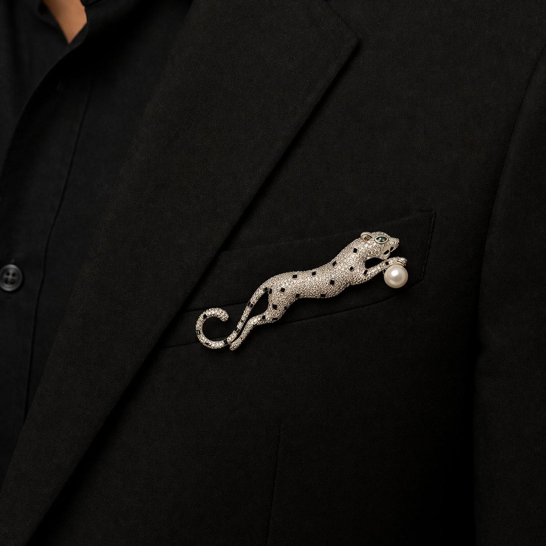 Regal Panther Brooch