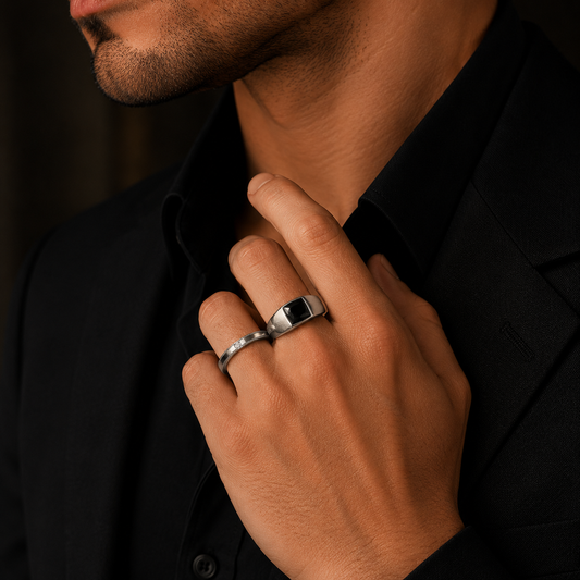Noir Edge Ring Duo