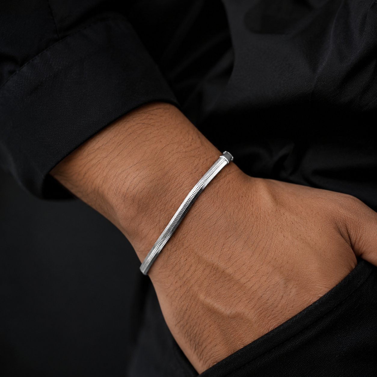 Silver Snake Bracelet